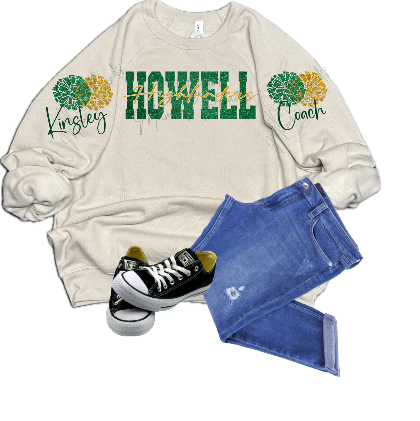 Howell Highlanders Sleeve Custom Clipart