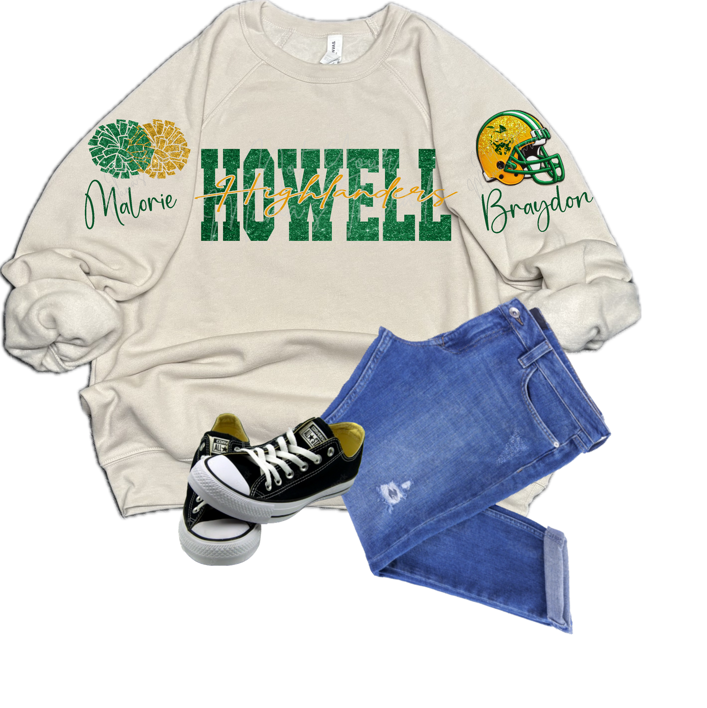 Howell Highlanders Sleeve Custom Clipart