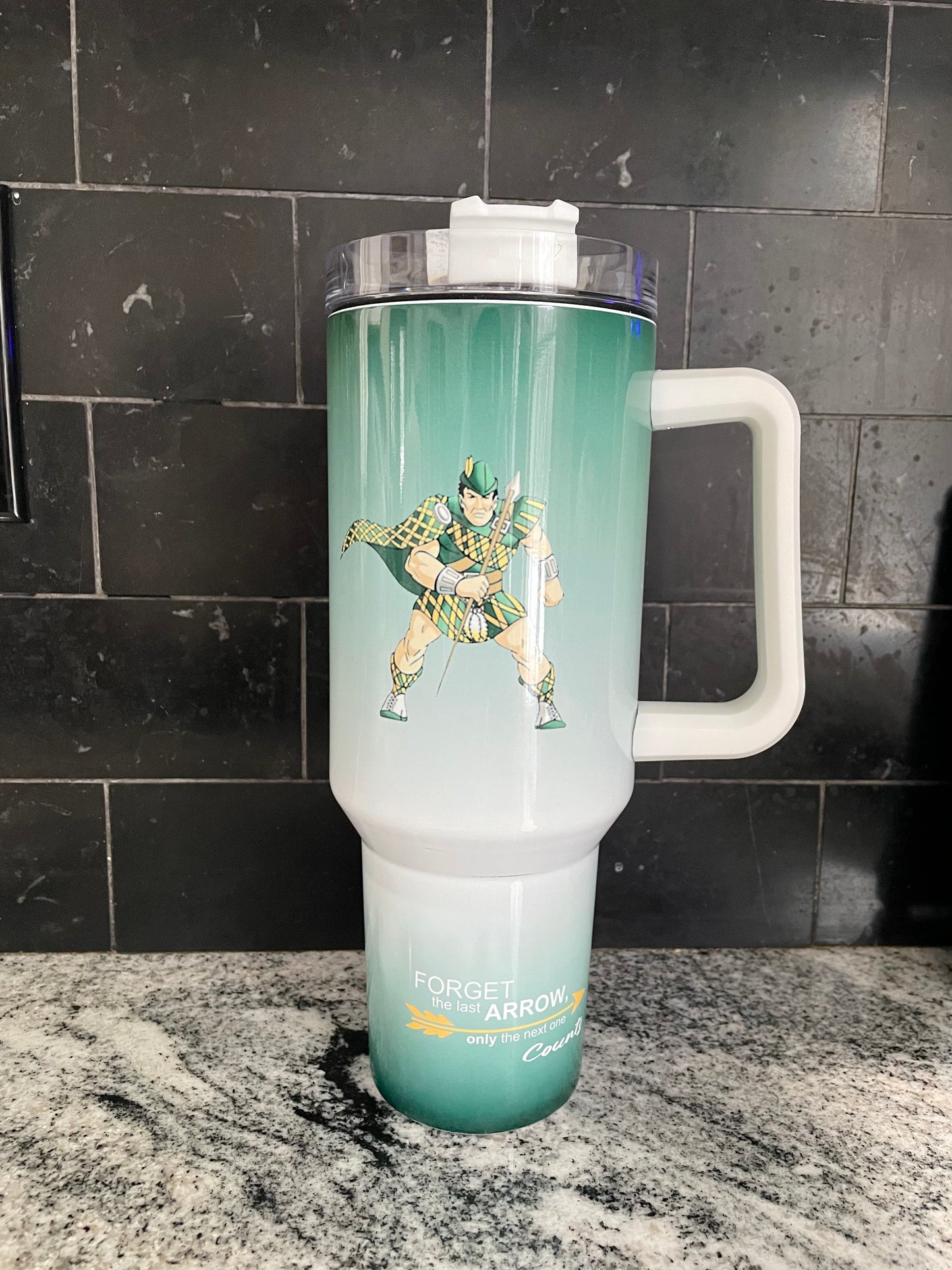 40oz Sublimation Tumbler with Handle