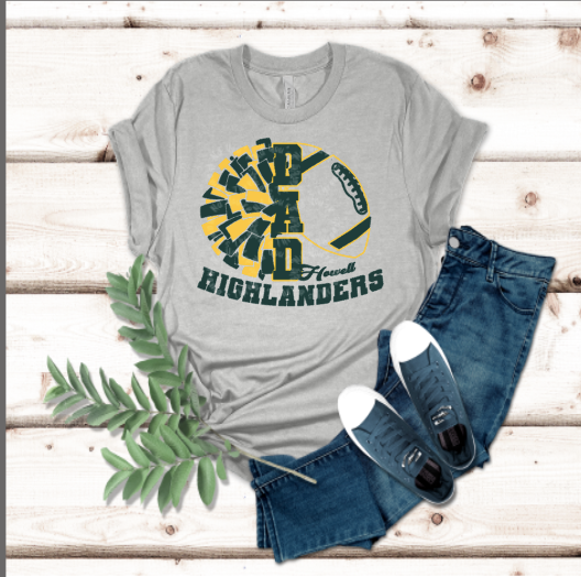 Howell Highlanders Dad T-shirt