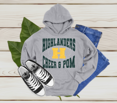 Highlander Cheer and Pom Hoodie