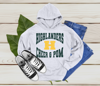 Highlander Cheer and Pom Hoodie