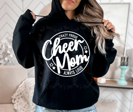 Crazy Loud Cheer Mom Puff