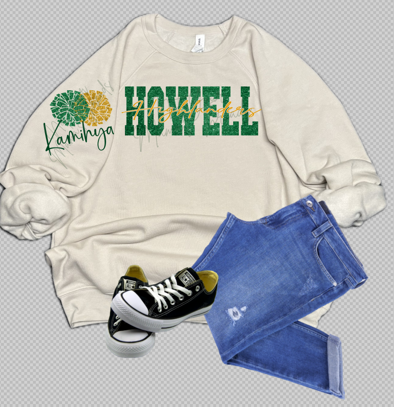 Howell Highlanders Sleeve Custom Clipart